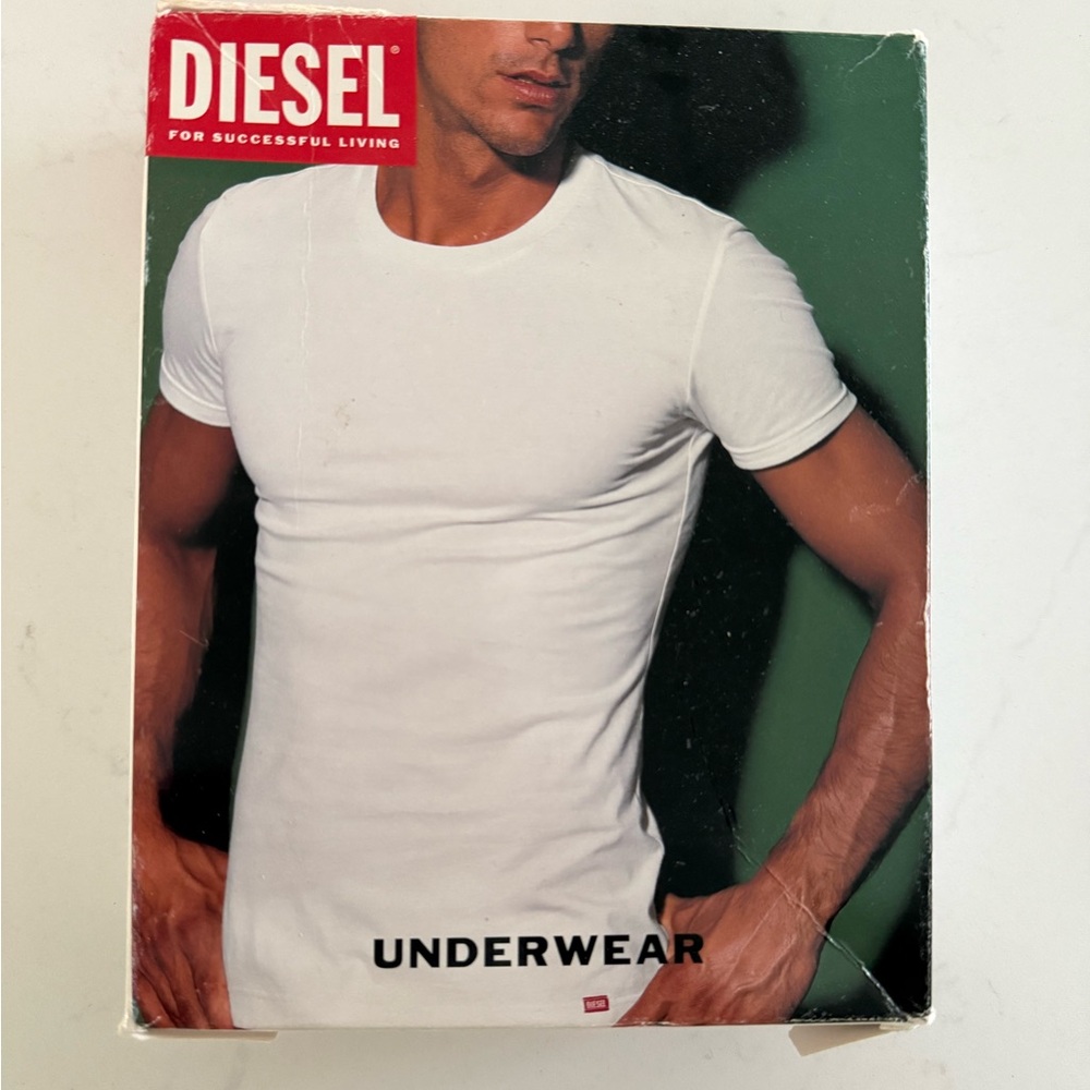 Y2K Vintage Diesel Men's Classic Black Undershirt (New)